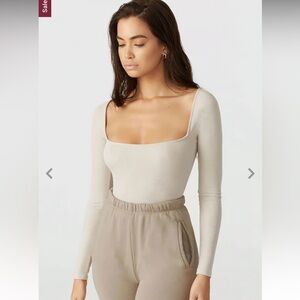 Joah brown SQUARE NECK LONG SLEEVE